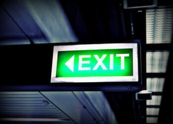 Exit sign